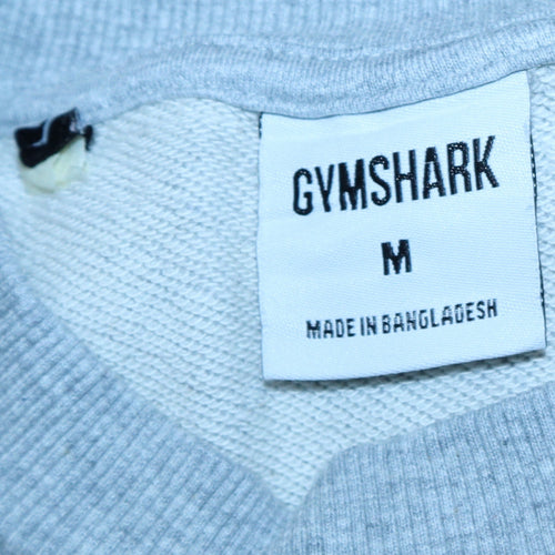 Gymshark Men's Grey Pullover Crew Neck Sweatshirt Size M Regular Fit
