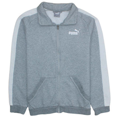 Puma Men’s Grey Full Zip Fleece Sweatshirt Small