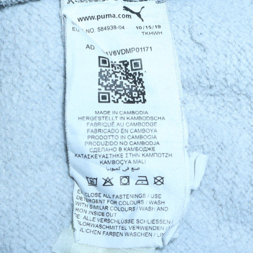 Puma Men’s Grey Full Zip Fleece Sweatshirt Small