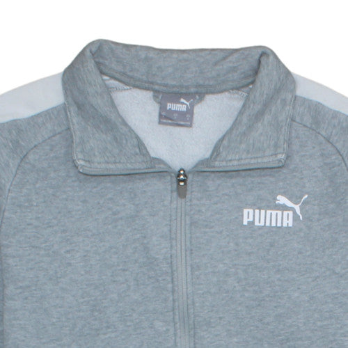 Puma Men’s Grey Full Zip Fleece Sweatshirt Small