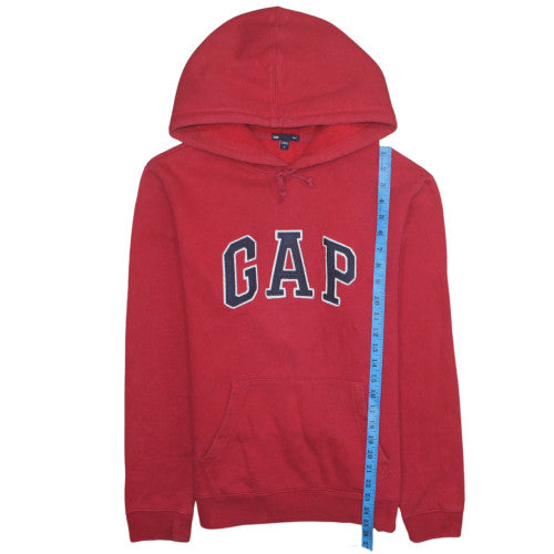 GAP Mens Red Pullover Hoodie Small Cotton Blend Classic Style