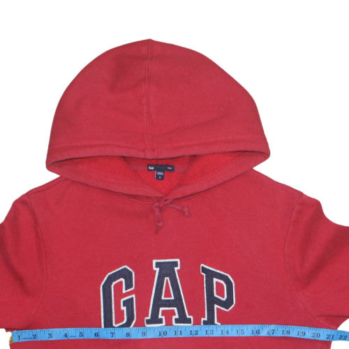GAP Mens Red Pullover Hoodie Small Cotton Blend Classic Style