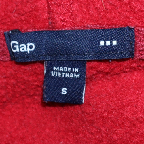 GAP Mens Red Pullover Hoodie Small Cotton Blend Classic Style
