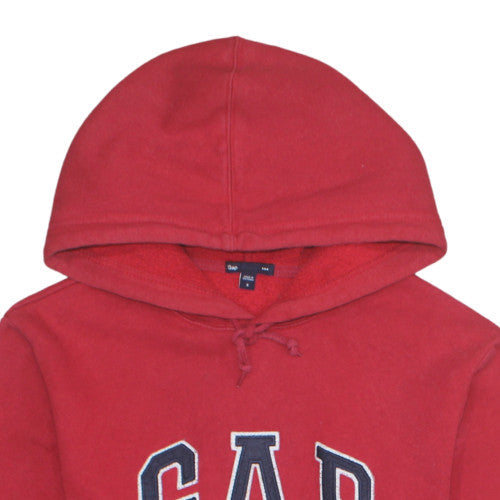 GAP Mens Red Pullover Hoodie Small Cotton Blend Classic Style