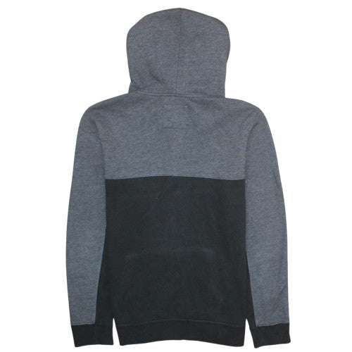 Hollister Men's Grey & Black 1/4 Zip Hoodie Small Pullover Sweatshirt