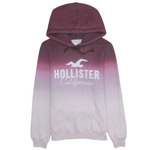 Hollister Men’s Purple Ombre Pullover Hoodie S Fleece Sweatshirt