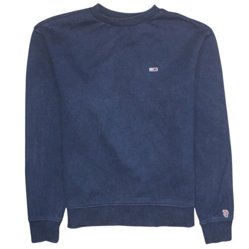 Tommy Jeans Men's Blue XS Crew Neck Pullover Sweatshirt
