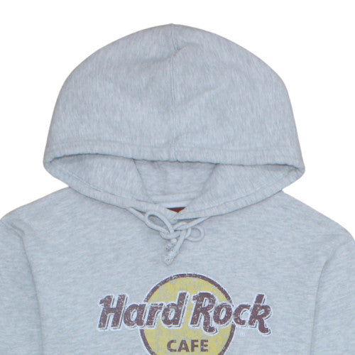 Hard Rock Cafe Rome Grey Men's Medium Pullover Hoodie Sweatshirt