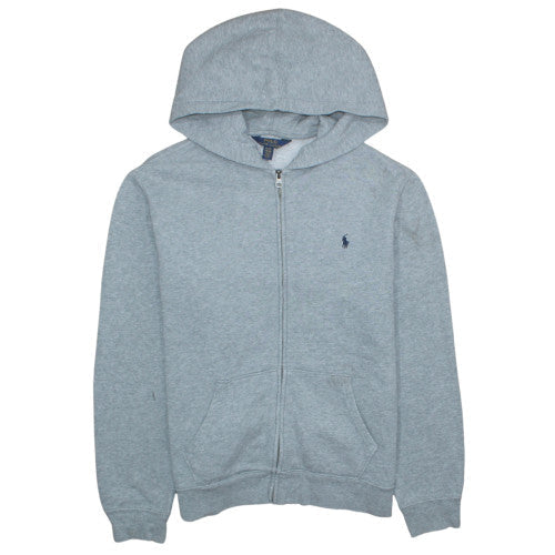 Polo Ralph Lauren Women's Grey Full Zip Hoodie XL Cotton Blend