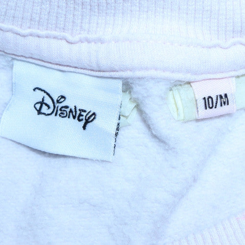 Disney Womens Pink Mickey & Minnie Cotton Sweatshirt Size 10 M