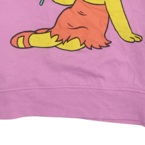 Primark Women Pink Lisa Simpson Sweatshirt XS Crew Neck Cotton