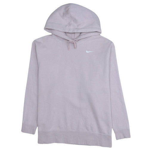 Nike Women Lavender Pullover Hoodie 1X Cotton Blend Logo Casual