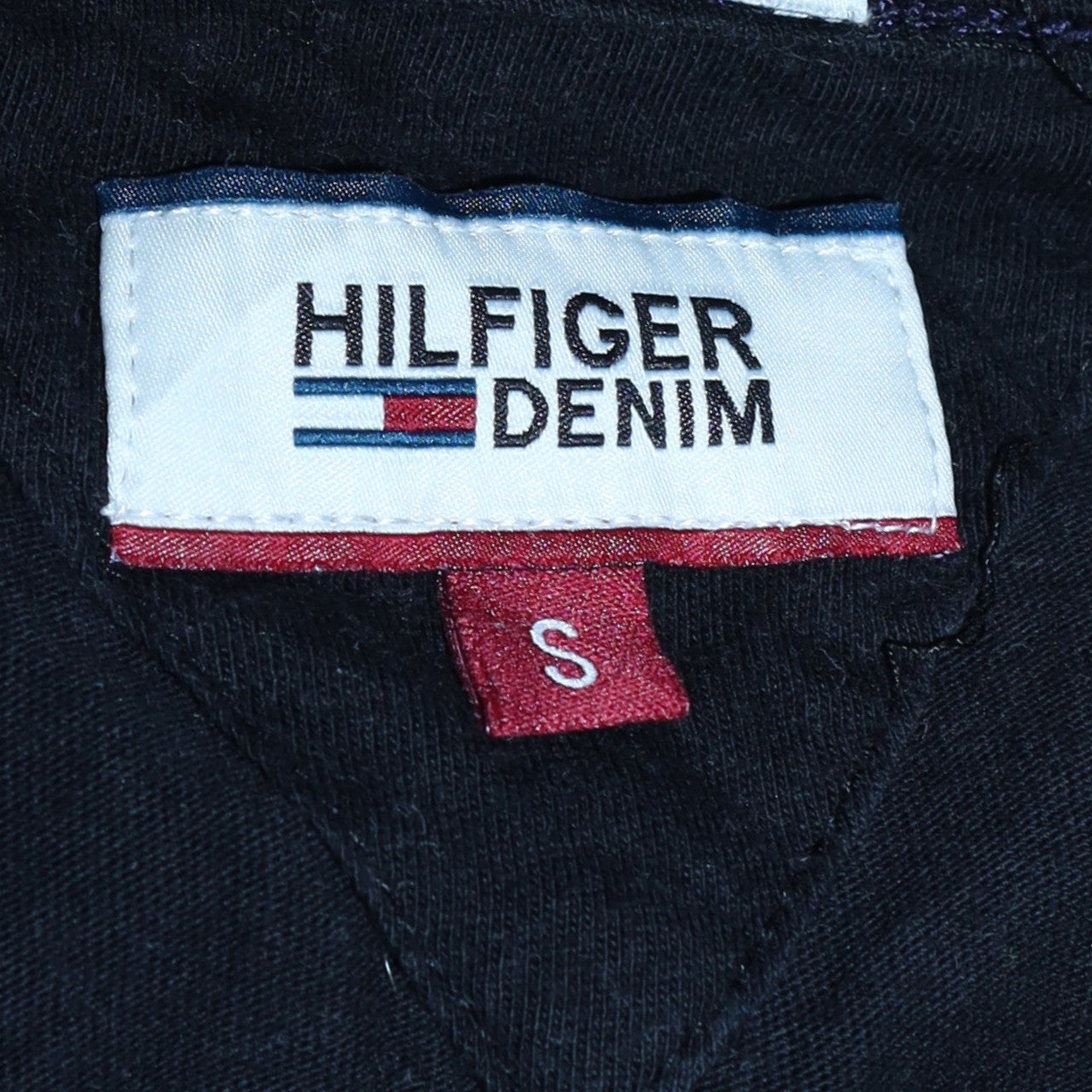 Tommy Hilfiger Denim Men's Black V-Neck Cotton T-Shirt Size S