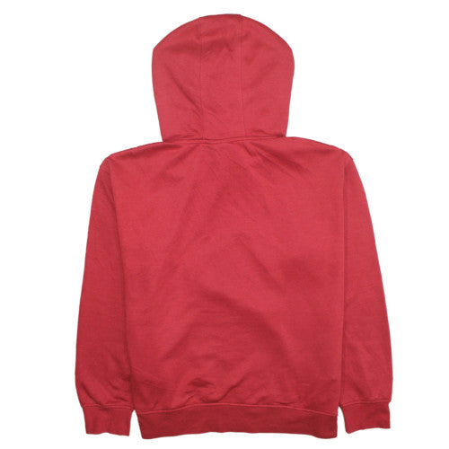 Disney Womens Red Mickey & Pluto Hoodie Size M 12/14 Pullover