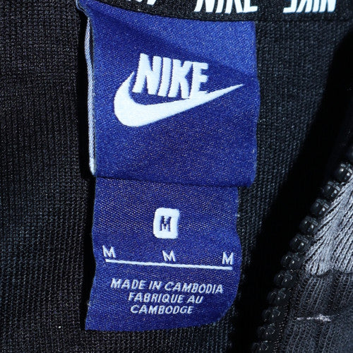 Nike Men's Grey & Black Full Zip Hoodie M Hooded Sweatshirt