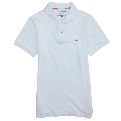 Tommy Hilfiger Men's White Cotton Short Sleeve Polo Shirt Size S