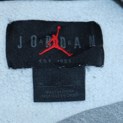 Jordan Men's Grey XL Pullover Hoodie Fleece Sweatshirt