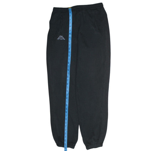 Kappa Men's Black Small Jogger Sweatpants Elastic Waist Comfort Fit