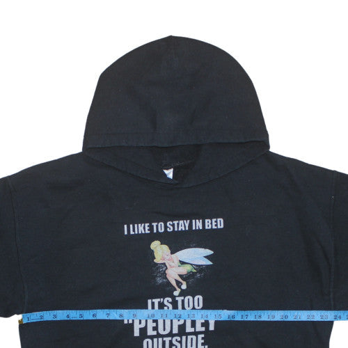 Gildan Womens Black Pullover Hoodie L Fairy Graphic Funny Quote Casual
