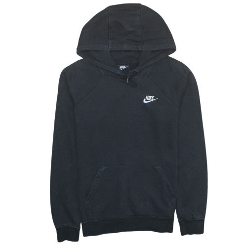 Nike Men's Black Pullover Hoodie Size S Logo Cotton Sweatshirt