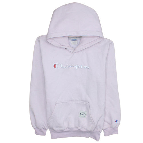 Champion Womens Pink XX-Large Pullover Hoodie Embroidered Logo