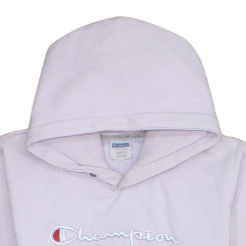 Champion Womens Pink XX-Large Pullover Hoodie Embroidered Logo