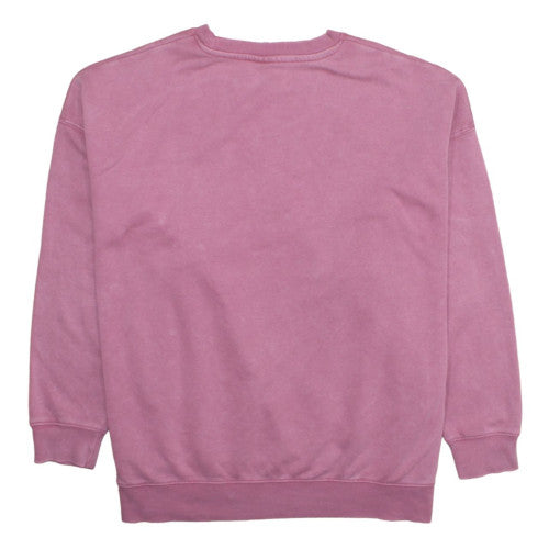 Primark Disney Stitch Pink Sweatshirt Women M Pullover Cotton Blend