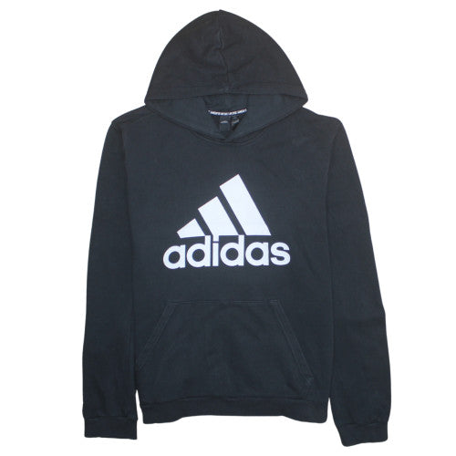 Adidas Men Black XL Pullover Hoodie Logo Sports Jersey Sweatshirt