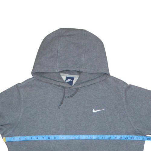 Nike Men's Grey Pullover Hoodie XL Fleece Cotton Blend