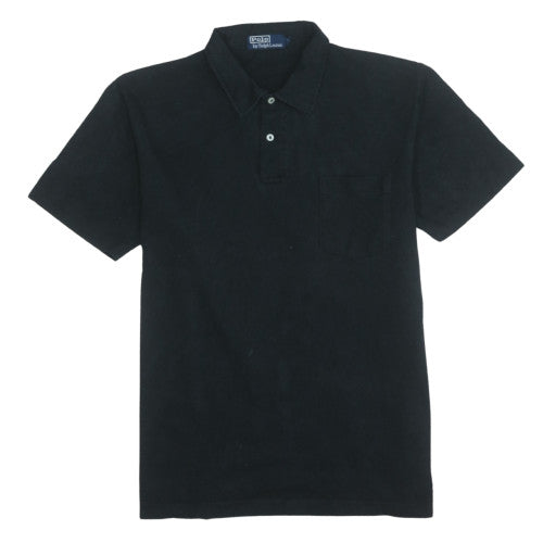 Polo Ralph Lauren Men's Black Cotton Short Sleeve Polo Shirt Size M