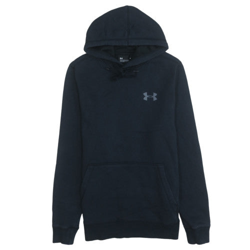Under Armour Men's Black Medium Pullover Hoodie Hooded Athletic Fleece