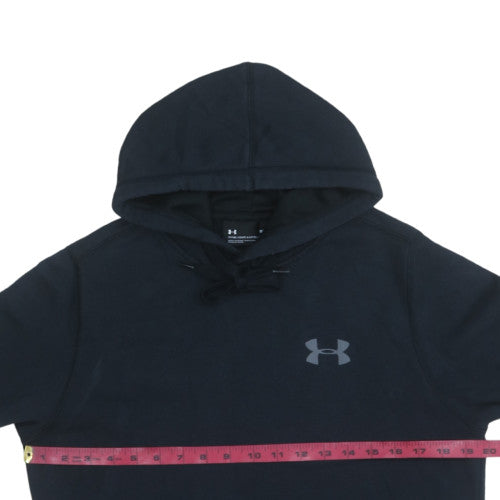 Under Armour Men's Black Medium Pullover Hoodie Hooded Athletic Fleece