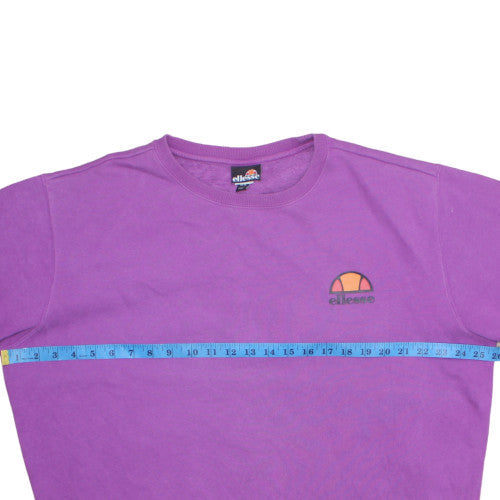 Ellesse Mens Purple Crew Neck Sweatshirt XL Cotton Blend