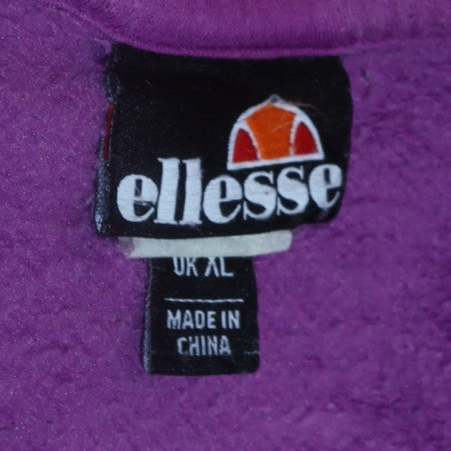 Ellesse Mens Purple Crew Neck Sweatshirt XL Cotton Blend