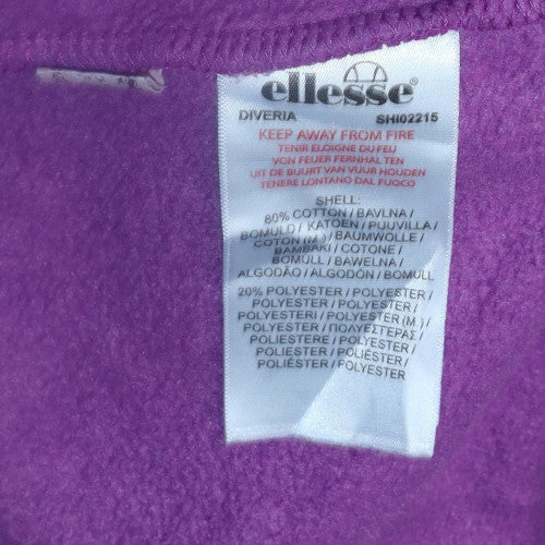 Ellesse Mens Purple Crew Neck Sweatshirt XL Cotton Blend