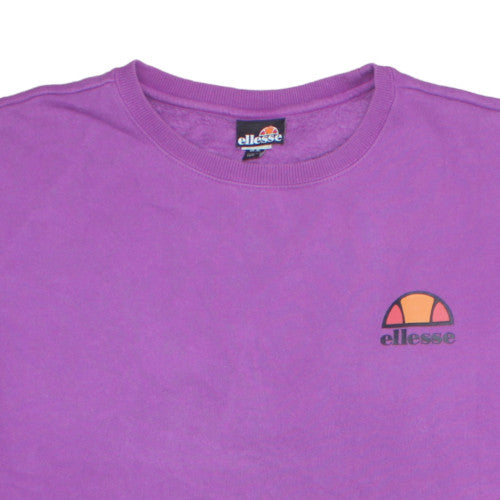 Ellesse Mens Purple Crew Neck Sweatshirt XL Cotton Blend