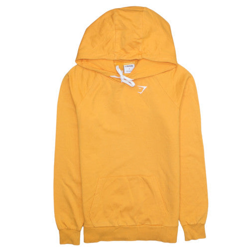 Gymshark Men's Yellow Pullover Hoodie Size S Lightweight Athletic