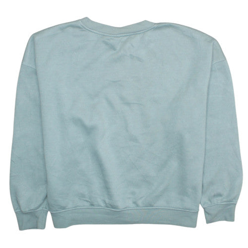 Disney Women Blue Mickey Mouse Pullover Sweatshirt L 14/16