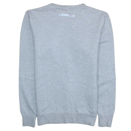 Reebok Men's Grey XS Les Mills Crew Neck Graphic Sweatshirt