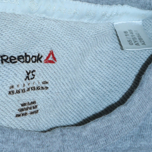 Reebok Men's Grey XS Les Mills Crew Neck Graphic Sweatshirt
