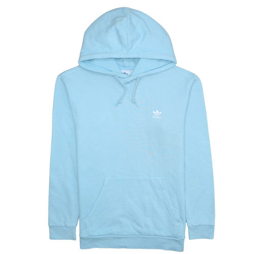 Adidas Men’s Blue Pullover Hoodie L Sports Fleece Logo Sweatshirt