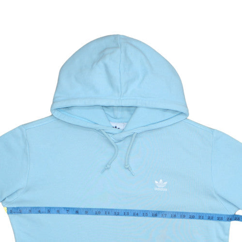 Adidas Men’s Blue Pullover Hoodie L Sports Fleece Logo Sweatshirt
