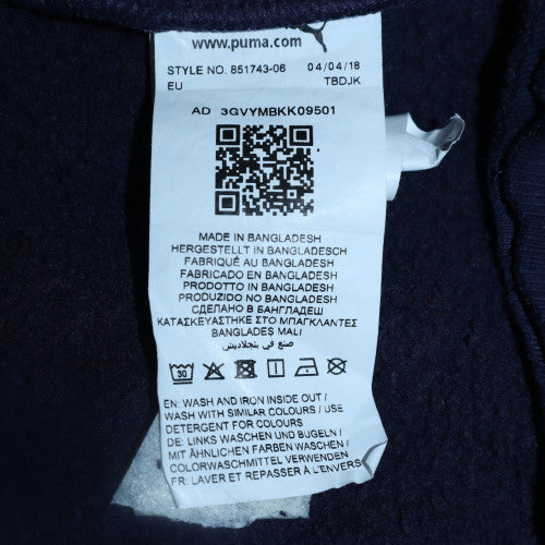 Puma Men's Blue Pullover Hoodie L Sports Fleece Regular Fit