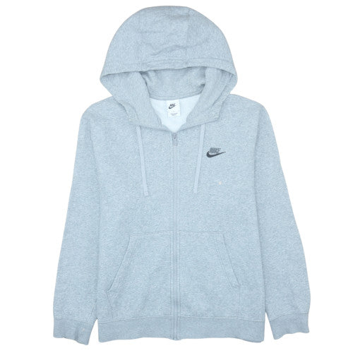 Nike Men’s Grey Full Zip Hoodie M Regular Fit Casual Sportswear