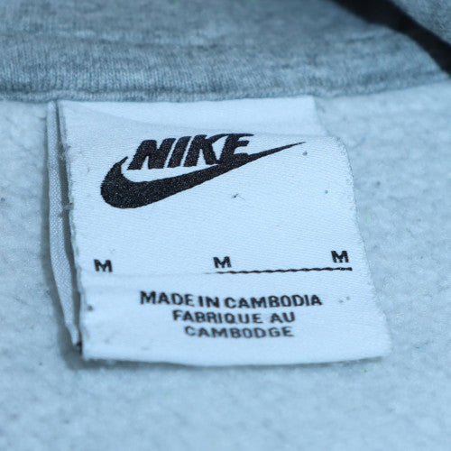 Nike Men’s Grey Full Zip Hoodie M Regular Fit Casual Sportswear
