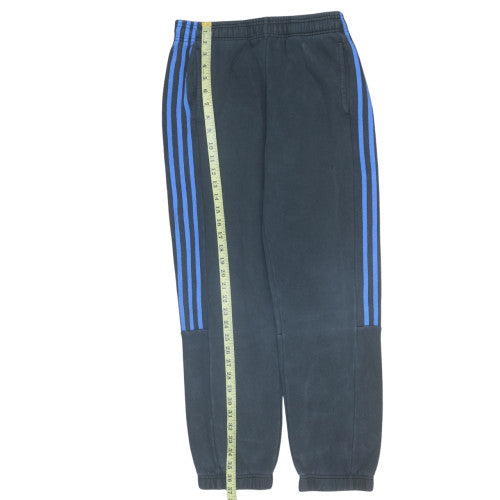 Adidas Men Black Joggers Fleece Activewear Trousers M Regular Fit