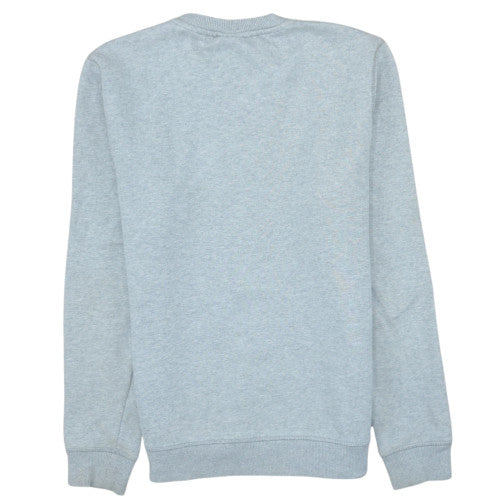 Napapijri Men's Grey Crew Neck Pullover Sweatshirt Size S