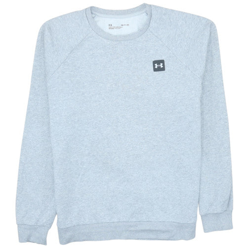 Under Armour Men's Grey Small Pullover Crew Neck Fleece Sweatshirt