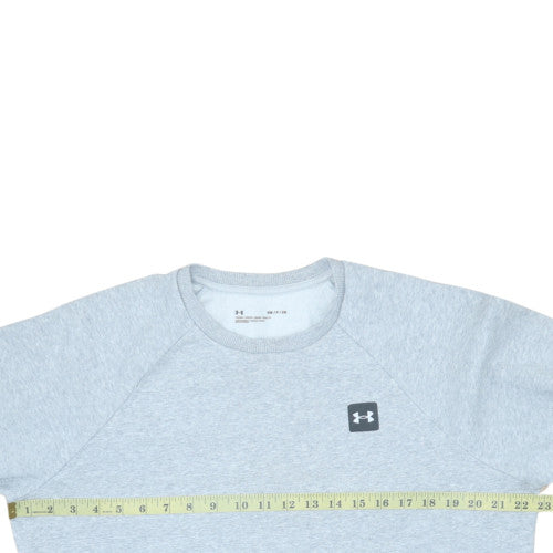 Under Armour Men's Grey Small Pullover Crew Neck Fleece Sweatshirt