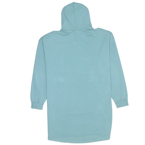 Nike Men's Blue Pullover Hoodie L Logo Cotton Sweatshirt